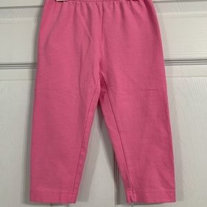 Hanna Andersson 110 Pink Cropped Liable Leggings